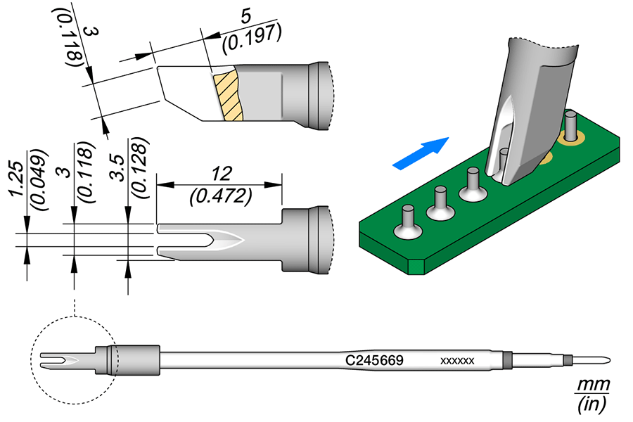 C245669 - Drag Soldering Cartridge 1.25 L